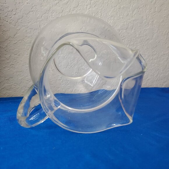 Libbey Crisa Acapulco pitcher hand-blown clear optic - Picture 6 of 7